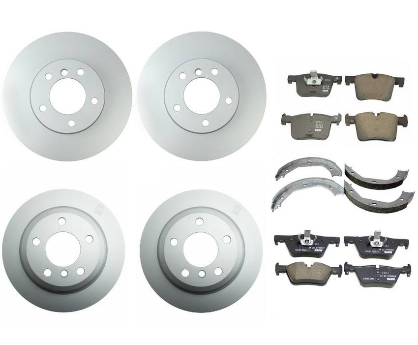 BMW Brake Kit - Pads and Rotors Front &  Rear (312mm/300mm)